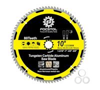 FOCSTOL Lama Sega Circolare per Alluminio 255mm x 30mm - Disco in Alluminio a 48 Denti per Metallo Non Ferrosi Plastica