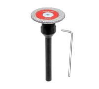 FOCSTOL Mini Disco Diamantato per Gres Porcellanato - 1 pezzo Lama Diamantata per Taglio Piastrellee 30mm con Gambo Rotondo 6mm per Marmo, Granito, Pietra Artificiale, Gres Porcellanato