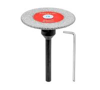 FOCSTOL Mini Disco Diamantato per Gres Porcellanato - 1 pezzo Lama Diamantata per Taglio Piastrellee 50mm con Gambo Rotondo 6mm per Marmo, Granito, Pietra Artificiale, Gres Porcellanato