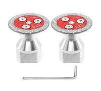 FOCSTOL Mini Disco Diamantato per Gres Porcellanato - 2 pezzi Lama Diamantata per Taglio Piastrellee 40mm con Flangia M14 per Marmo, Granito, Pietra Artificiale, Gres Porcellanato, Ceramica