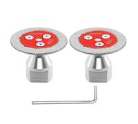 FOCSTOL Mini Disco Diamantato per Gres Porcellanato - 2 pezzi Lama Diamantata per Taglio Piastrellee 50mm con Flangia M14 per Marmo, Granito, Pietra Artificiale, Gres Porcellanato, Ceramica