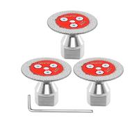 FOCSTOL Mini Disco Diamantato per Gres Porcellanato - 3 pezzi Lama Diamantata per Taglio Piastrellee 50mm con Flangia M14 per Marmo, Granito, Pietra Artificiale, Gres Porcellanato, Ceramica