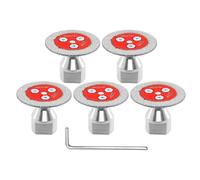 FOCSTOL Mini Disco Diamantato per Gres Porcellanato - 5 pezzi Lama Diamantata per Taglio Piastrellee 50mm con Flangia M14 per Marmo, Granito, Pietra Artificiale, Gres Porcellanato, Ceramica