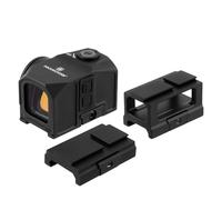 FOCUHUNTER Mirino a punto rosso 1x19 con 2 attacchi per guida Picatinny, mirino a punto rosso Shake Awake da 3 MOA con adattatore ACRO, impermeabile IPX67 1500G e antiurto