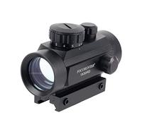 FOCUHUNTER Mirino a Punto Rosso/Verde Optics 2MOA 1x30mm antiappannamento e Antiurto, tattico Illuminato per Fucile, per Montaggio su Slitta Picatinny da 20 mm e Slitta a Coda di Rondine da 11 mm