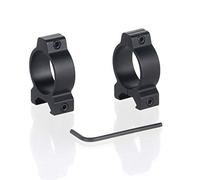 FOCUHUNTER Picatinny Rings Anelli di Montaggio Tattici da 30 mm Basso Anelli Adattatore in Alluminio per Tessitori Cross Slot e Mil-Spec Basi e Binario in Stile (Nero)