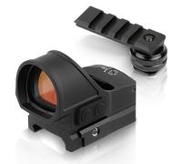 FOCUHUNTER Telecamera View Finder 1x19, 3 MOA e 10 modalità di livello di luminosità impostazioni per teleobiettivo, antiurto impermeabile Motion Awake con supporto Hot Shoe, alto profilo e basso