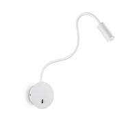 Applique Moderna Focus-2 Metallo Bianco Led 3,5W 3000K Luce Calda