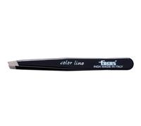 Focus Color Line Pinzetta Professionale Sopracciglia, Acciaio Inox 304 Antimagnetico, Punta Obliqua, Made in Italy, Vari Colori 1 Pezzo