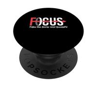 Focus Follow One Course Until Successful Motivational Funny PopSockets PopGrip Adesivo