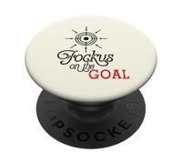 Focus on the Goal Target Graphic Motivation Discipline Quote PopSockets PopGrip Adesivo