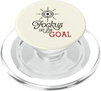 Focus on the Goal Target Graphic Motivation Discipline Quote PopSockets PopGrip per MagSafe