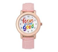 Focus on The Good - Orologio da polso da donna, con cinturino morbido, regalo per compleanni, San Valentino, Stile:, regular, MHXYZHW