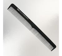Focus Pettine Professionale in Carbonio Antistatico, Nero, per Parrucchieri e per Barbieri, Prodotto in Italia, Leggero ed Ergonomico, Styling e Texture, elimina nodi, tutti i tipi di capelli
