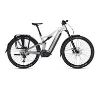 Focus thron 6 7 eqp shimano cues 10v 800wh 29 argento 2025 mountain bike elettrica a sospensione integrale