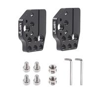 FocusFoto Confezione da 2 supporti per piastra di montaggio con slitta fredda da 1/4" e 3/8" per stabilizzatore cardanico DJI Ronin S/SC/RS2/RSC2/RS3 PRO/RS3 Mini/RS4 PRO, monitor, braccio magico