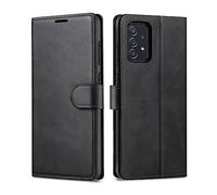 Focusor Cover a Libro Samsung Galaxy A52s/A52 5G,Custodia in Pelle Samsung A52s Magnetica,[Portafoglio] Custodia Pelle Sintetica TPU Antiurto,Funzione Supporto Slot Schede per A52,Nero