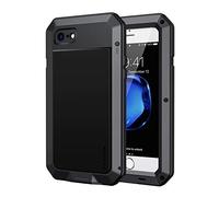 Focusor Cover per iPhone 7 / iPhone 8 / iPhone SE2020, Antiurto Cover indistruttibile [Resistente e Rugged] Robusta e Militare Custodia Anticaduta Con protezione dello schermo integrata Nero