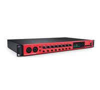 Focusrite Clarett OctoPre con 8 Pres microfonici abilitati ad aria e 8 ingressi analogici, 8 canali 24-bit/192kHz A-D/D-A, rosso
