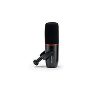 Focusrite DM14v Microfono Dinamico per Broadcast e Podcast, Scudo Antivento Integrato e Supporto Ammortizzatore, Cavo XLR Incluso, Nero