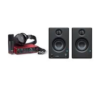 Focusrite Scarlett 2i2 Studio (4° gen.), pacchetto con interfaccia audio USB per cantautori & PreSonus Eris E3.5, Monitor Da Studio, Coppia, 3,5", Altoparlanti Multimediali
