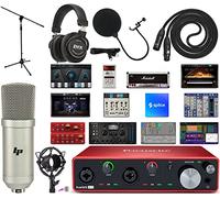 Focusrite Scarlett 4i4 4x4 USB Audio Interface Full Studio Bundle con Creative Music Production Software Kit