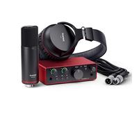 Focusrite Scarlett Solo Studio 4th Gen Pacchetto interfaccia audio USB-C | 1 preamp microfonico XLR, 1 Inst in Hi-Z, 24 bit/192 kHz, intervallo dinamico di 120 dB, cuffie SH-450, Windows/Mac/iPad