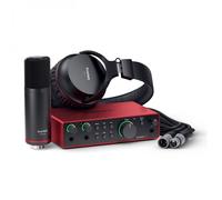 FOCUSRITE SCARLETT STUDIO PACK BUNDLE ( 4TH GEN ) SCARLETT 2I2 + MICROFONO CM25 MKIII + CUFFIA SH4500 + CAVO + SOFTWARE QUARTA GENERAZIONE GENERATION MK4