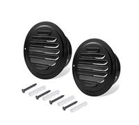 FocuVenHom - Copertura per bocchetta dell'aria da 7,6 cm, in acciaio inox, con griglia piatta, con rete fine integrata, per casa (75 mm, 2 pezzi)