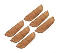 Fodera biodegradabile in fibra di cocco per piante da giardino, migliora il drenaggio dell'acqua e la crescita delle radici per cesti di fiori appesi (6 pezzi)