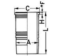 Fodera Cilindro Bagnati 128mm KOLBENSCHMIDT 89092120