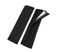 Fodera con Imbottitura Confort per Cintura di Sicurezza Auto da Bambini e Adulti, 2 pz, Nero, Protezione Collo In Microfibra per Cintura Auto, Cuscino Tubolare Cintura di Sicurezza Auto, copri cintura