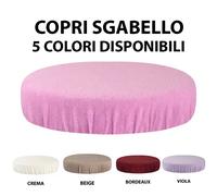 Fodera copri Sgabello in Cotone Spugna di Alta Qualità con Elastico