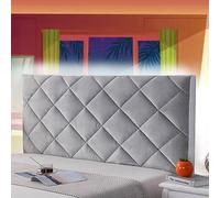 Fodera Copri Testata Letto Copertura Testiera Letto Matrimoniale Singolo Letto Copertura Fodera Schienale del Comodino Cover per La Decorazione del Letto Lavabile,grey-180cm