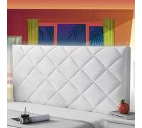 Fodera Copri Testiera del Letto Matrimoniale Copri Testata Letto Singolo Imbottita Cuscino Testiera Letto Schienale Matrimoniale Cover Addensare AntiGraffio Cuscino,white-180cm