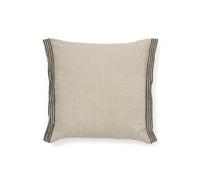 Fodera cuscino Niven 100% lino melange e righe laterali