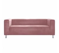 Fodera di ricambio per divano a 2 posti Klippan, realizzata su misura per divano a due posti IKEA largo 180 cm, lavabile, adatta agli animali domestici, in velluto morbido e resistente (rosa malva)