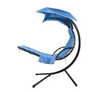 Fodera Di Ricambio Per Sedia A Sdraio Sospesa Da Esterno E Tessuto Per Ombrellone, Realizzata Per Cuscini Per Sedie A Sdraio Curve Da Patio, Amaca Galleggiante, Tessuto Morbido Impermeabile(Blue)