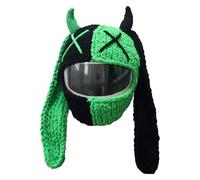 Fodera elastica per casco invernale con motivi divertenti copertura completa della testa per sci moto ingranaggi esterni protezione durevole caschi protezione antigraffio