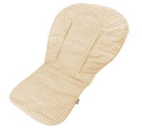 Fodera Estiva Passeggino Bambino - Materassino Freschezza Cotone - Universale - Vichy Beige - 100% Cotone
