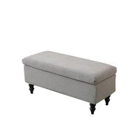 Fodera For Ottomano Elasticizzata Rettangolare Morbida Elastica Copri Panca Portaoggetti Pieghevole Poggiapiedi Lavabile Protezione For Mobili For Sgabello Rimovibile Fodere Pouf(Gray,80-110cm)