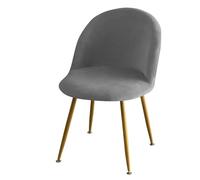 Fodera for sedia elastica in velluto tinta unita peluche con schienale basso a becco d'anatra fodere for sedie da pranzo morbide fodere for sedie for trucco for la casa hotel per Hotel(A19 Chair Cover