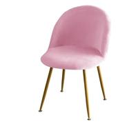 Fodera for sedia elastica in velluto tinta unita peluche con schienale basso a becco d'anatra fodere for sedie da pranzo morbide fodere for sedie for trucco for la casa hotel per Hotel(A2 pink)