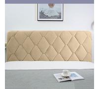 Fodera for testiera del letto, cappuccio ispessente, mobili con schienale completo(Khaki,160CM)