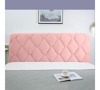 Fodera for testiera del letto, cappuccio ispessente, mobili con schienale completo(Pink,220CM)