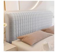 Fodera For Testiera Imbottita In Morbido Velluto For Letto King Queen Size | Copritestiera Imbottito, Facile Da Installare, Antipolvere, Lavabile In Lavatrice(Small Square Pale gray,160cm/63in)