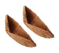 Fodera in fibra di cocco per giardinaggio e balcone, supporta la salute delle radici delle piante con struttura traspirante (2 pezzi)