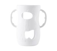 Fodera In Silicone Per Bicchiere | Paracolpi Con Doppia Maniglia Per Biberoni In Silicone | Protezione Antirottura e Antiscivolo Facile da Impugnare per Bambini