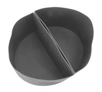 Fodera in silicone per slow cooker 6 Quart con divisore interno, riutilizzabile e antiaderente per pentola da 6 QT - doppia cottura, lavabile in lavastoviglie, prolunga vita (Grigio)
