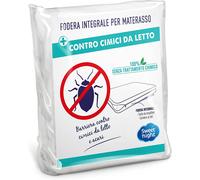 Fodera Integrale per Materasso Matrimoniale 160X200 Cm | anti Cimice E Antiacaro